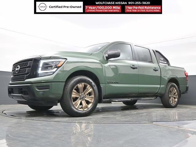 2024 Tactical Green Metallic Nissan Titan SV RWD Truck