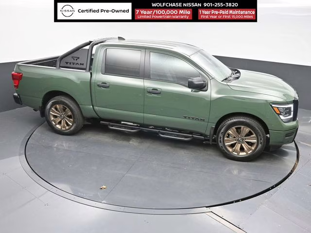 2024 Tactical Green Metallic Nissan Titan SV RWD Truck