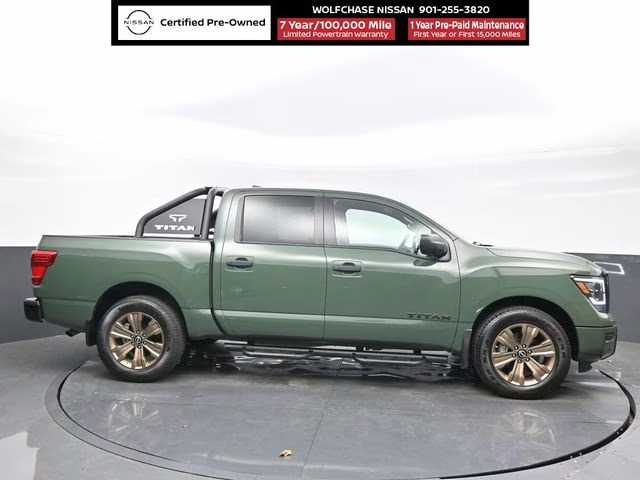 2024 Tactical Green Metallic Nissan Titan SV RWD Truck