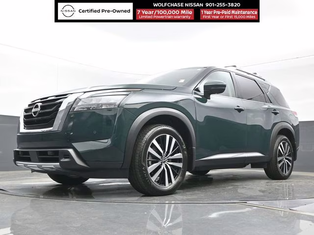 2025 Obsidian Green Pearl Nissan Pathfinder Platinum 4X4 SUV