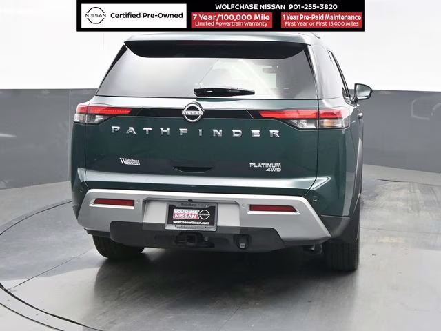2025 Obsidian Green Pearl Nissan Pathfinder Platinum 4X4 SUV