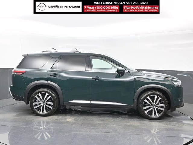 2025 Obsidian Green Pearl Nissan Pathfinder Platinum 4X4 SUV
