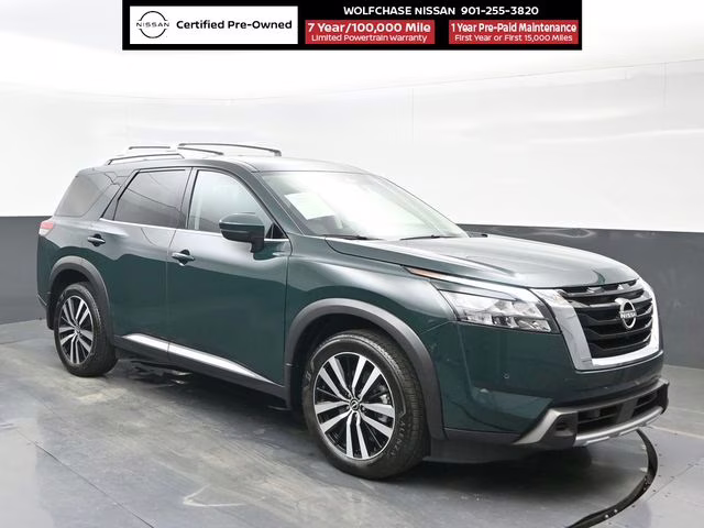 2025 Obsidian Green Pearl Nissan Pathfinder Platinum 4X4 SUV