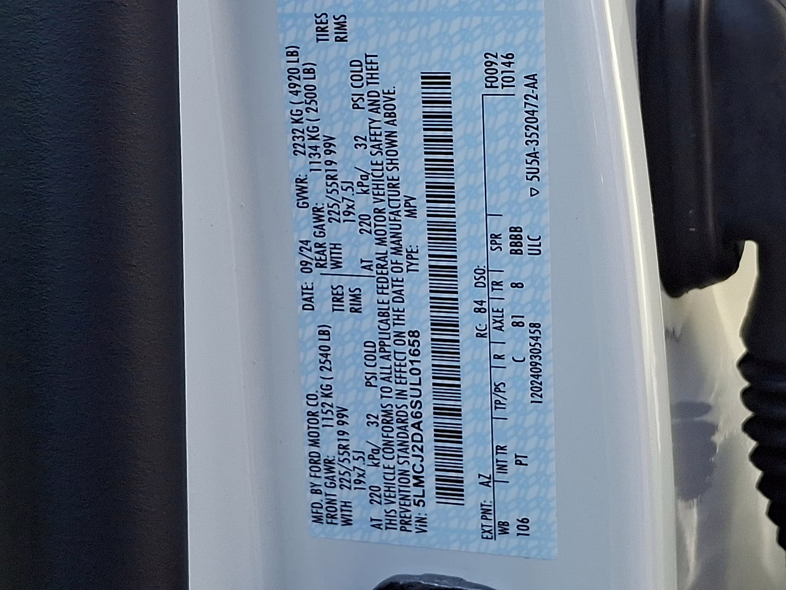 2025 Pristine White Metallic Tri-Coat - AZ Lincoln Corsair Reserve AWD