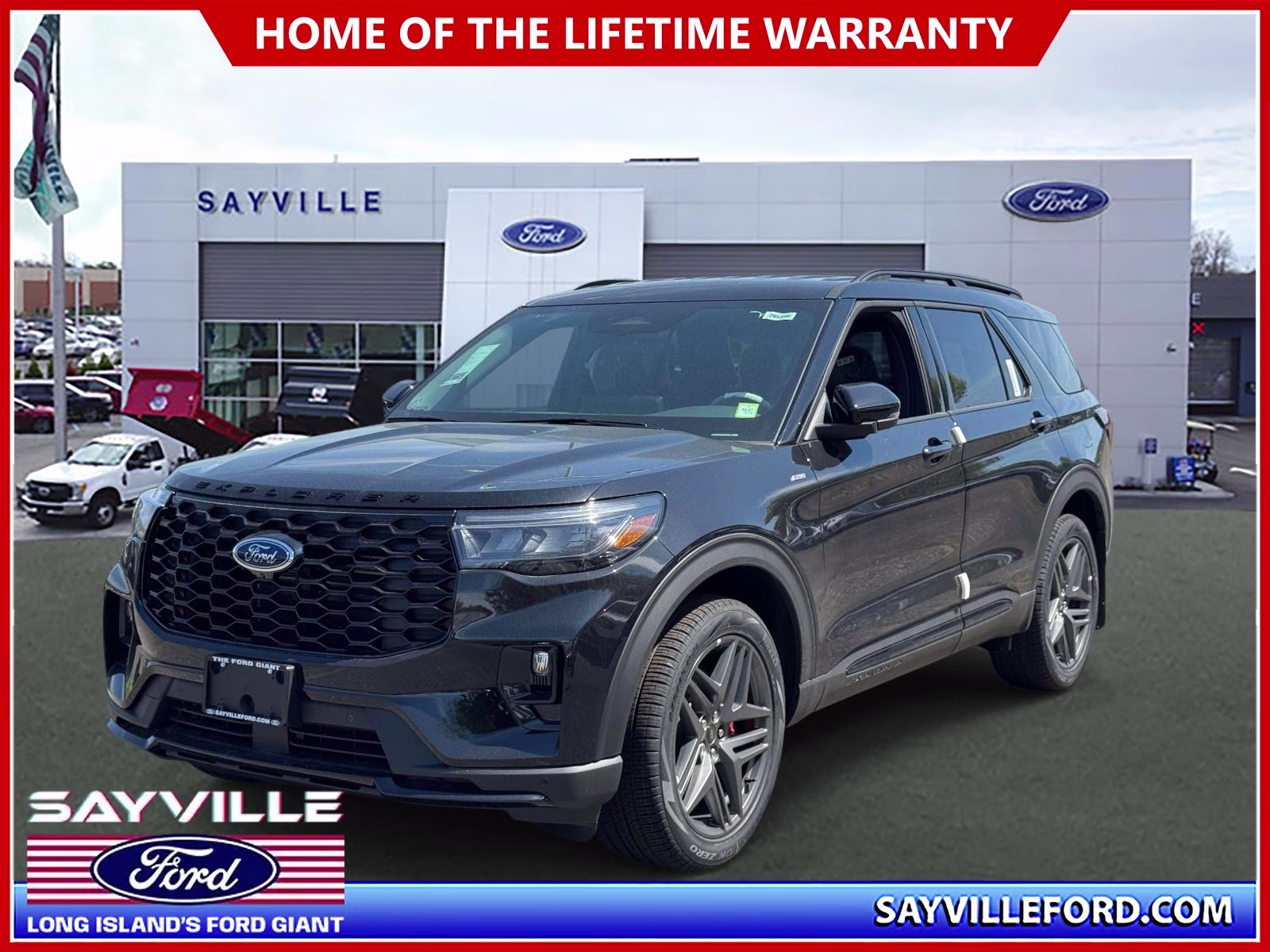 2026 Agate Black Metallic Ford Explorer ST-Line 4WD 4X4 SUV
