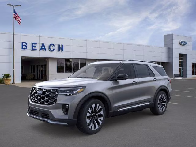 2026 Gray Metallic Ford Explorer Platinum 4X4 SUV