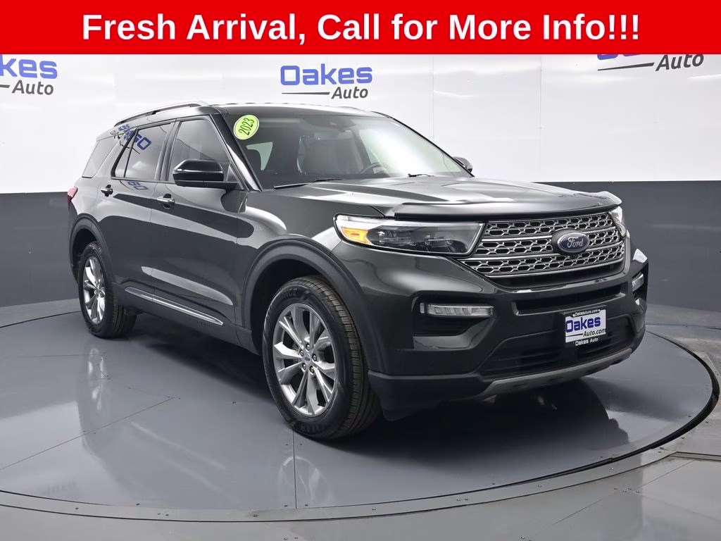 2023 Green Metallic Ford Explorer Limited 4X4 SUV