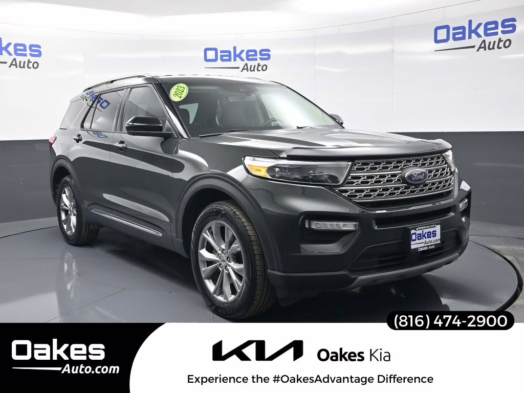 2023 Green Metallic Ford Explorer Limited 4X4 SUV