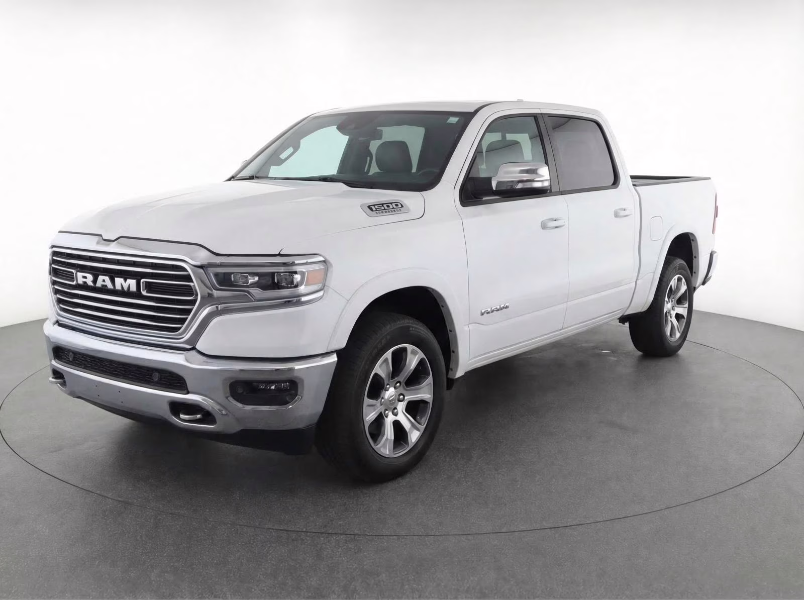 2025 Bright White Clearcoat Ram 1500 Laramie 4X4 Truck