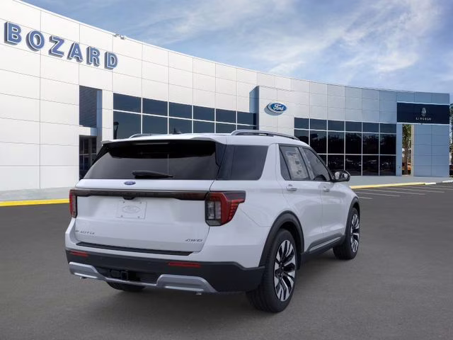 2026 Space White Metallic Ford Explorer Platinum 4X4 SUV