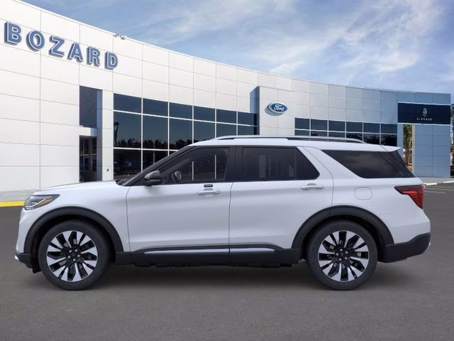 2026 Space White Metallic Ford Explorer Platinum 4X4 SUV