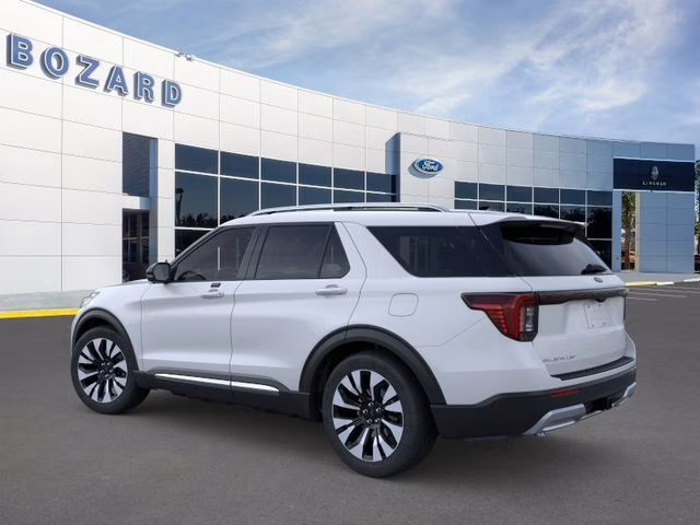 2026 Space White Metallic Ford Explorer Platinum 4X4 SUV