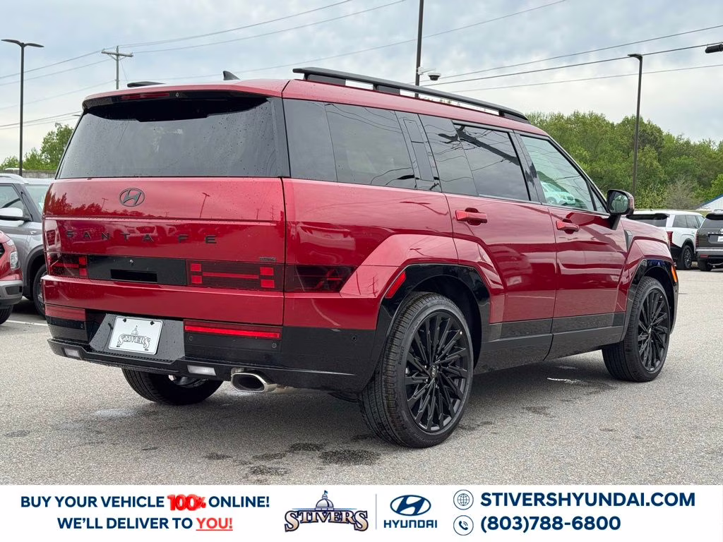 2026 Ultimate Red Hyundai Santa Fe Calligraphy AWD SUV