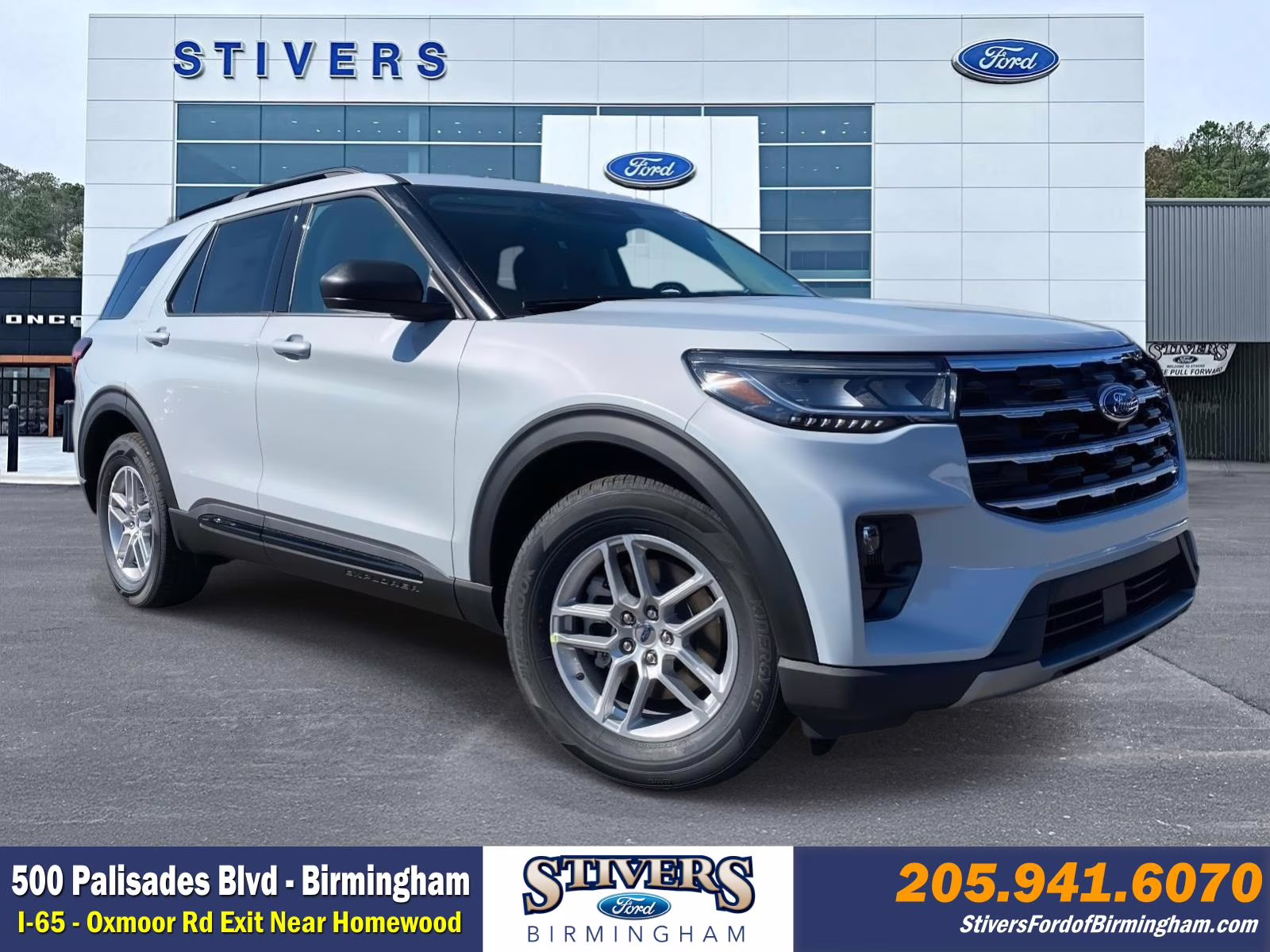 2026 Space White Metallic Ford Explorer Active RWD SUV