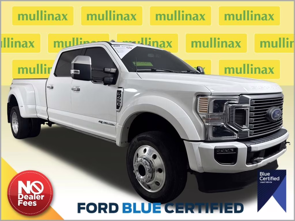 2020 Star White Metallic Tri-Coat Ford Super Duty F-450 DRW Platinum 4X4 Truck