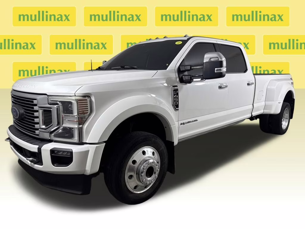 2020 Star White Metallic Tri-Coat Ford Super Duty F-450 DRW Platinum 4X4 Truck