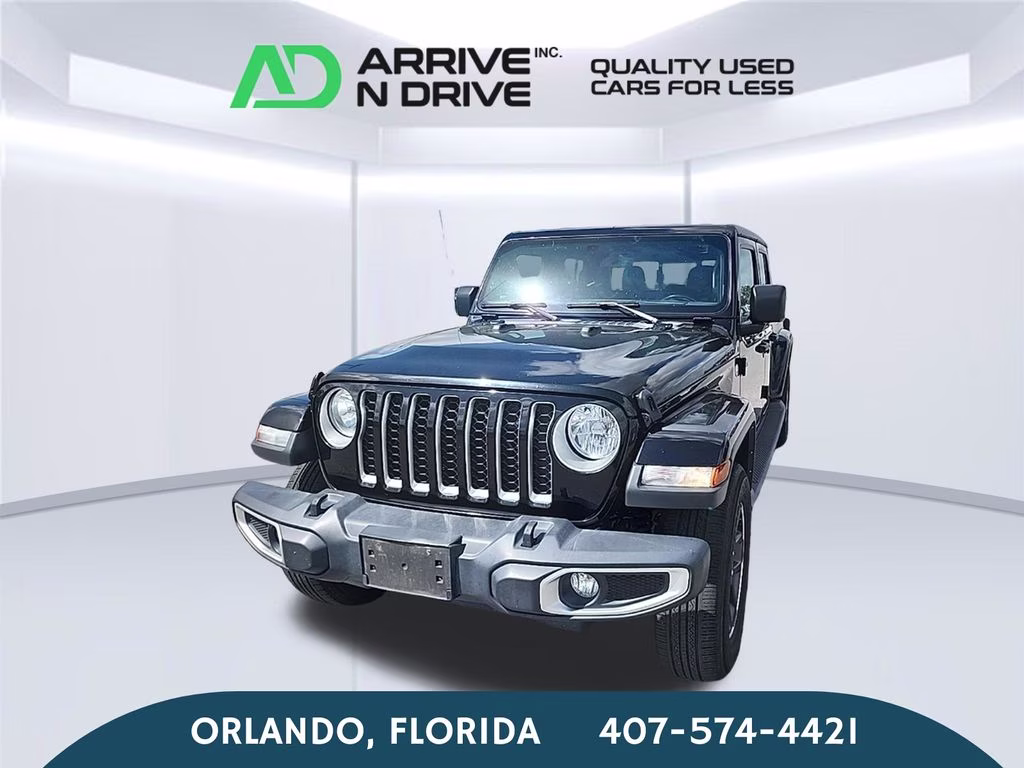2022 Black Clearcoat Jeep Gladiator Overland 4X4 Truck