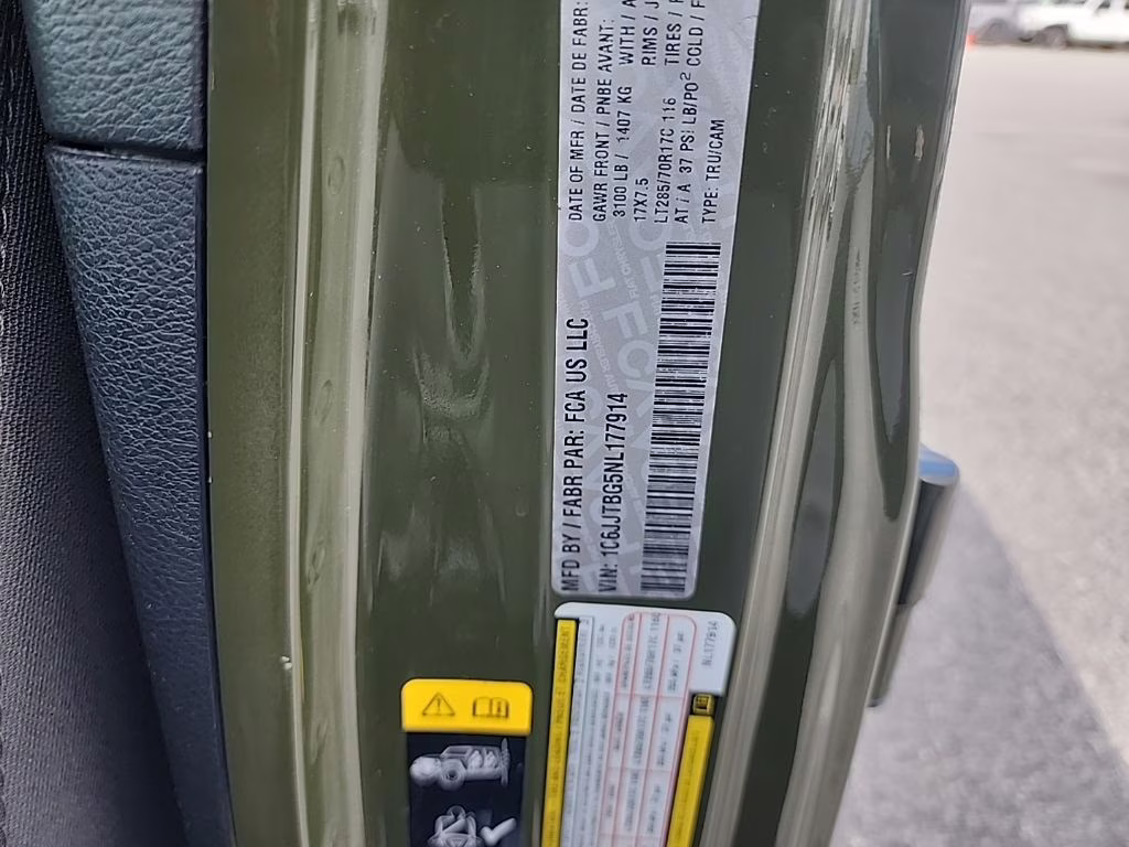 2022 Sarge Green Clearcoat Jeep Gladiator Rubicon 4X4 Truck