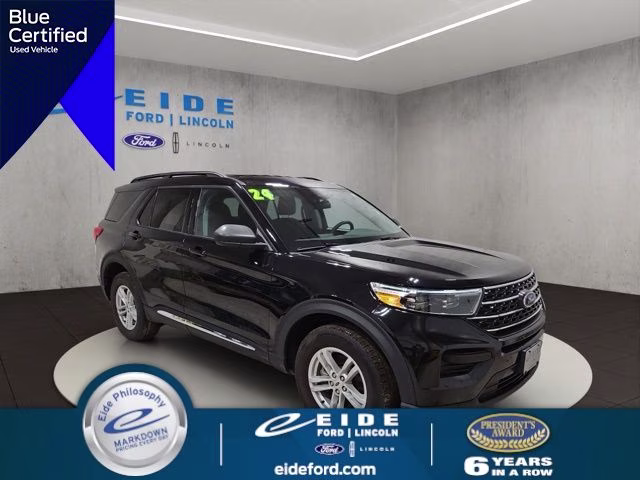 2024 Agate Black Metallic Ford Explorer XLT 4X4 SUV