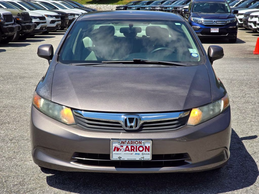 2012 Polished Metal Metallic Honda Civic LX FWD Sedan