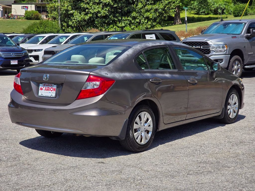 2012 Polished Metal Metallic Honda Civic LX FWD Sedan