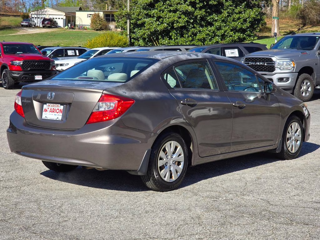 2012 Polished Metal Metallic Honda Civic LX FWD Sedan