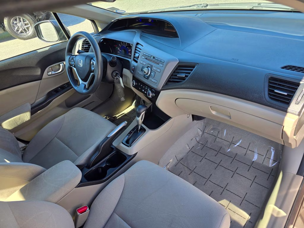2012 Polished Metal Metallic Honda Civic LX FWD Sedan