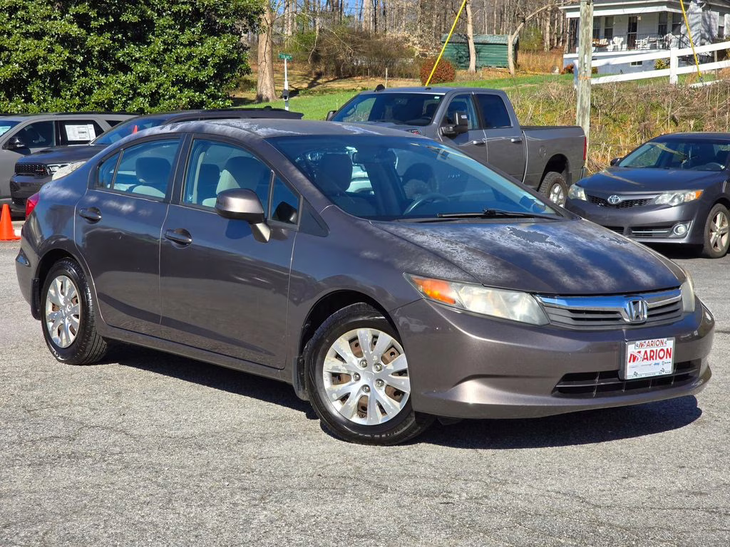 2012 Polished Metal Metallic Honda Civic LX FWD Sedan
