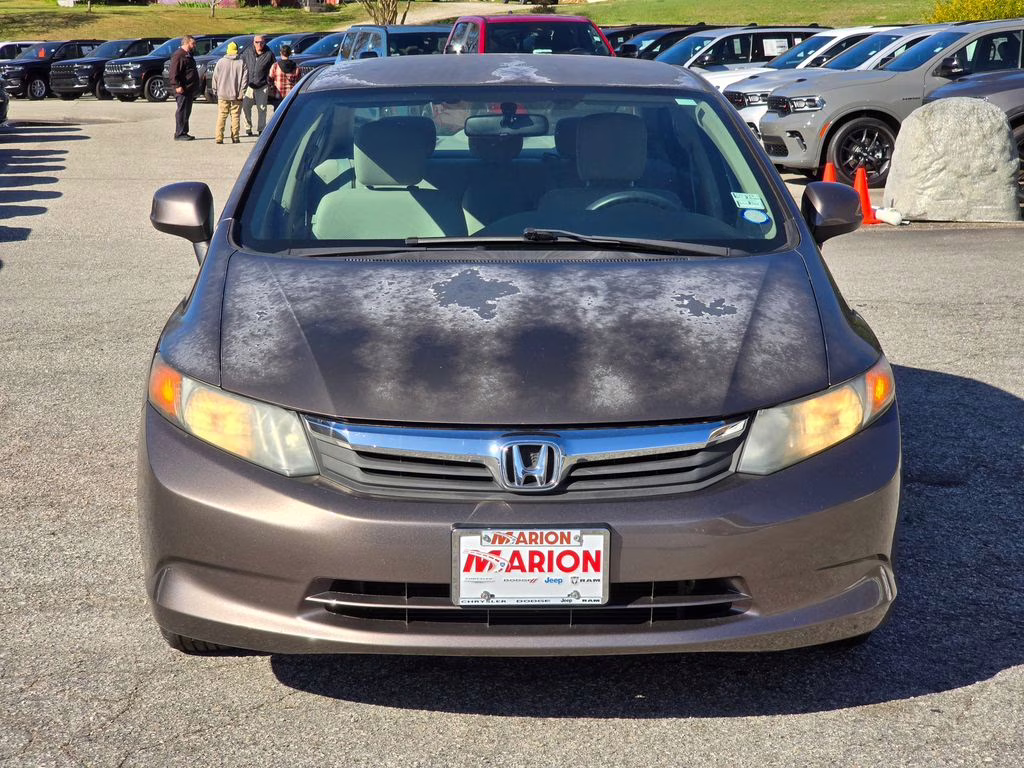 2012 Polished Metal Metallic Honda Civic LX FWD Sedan