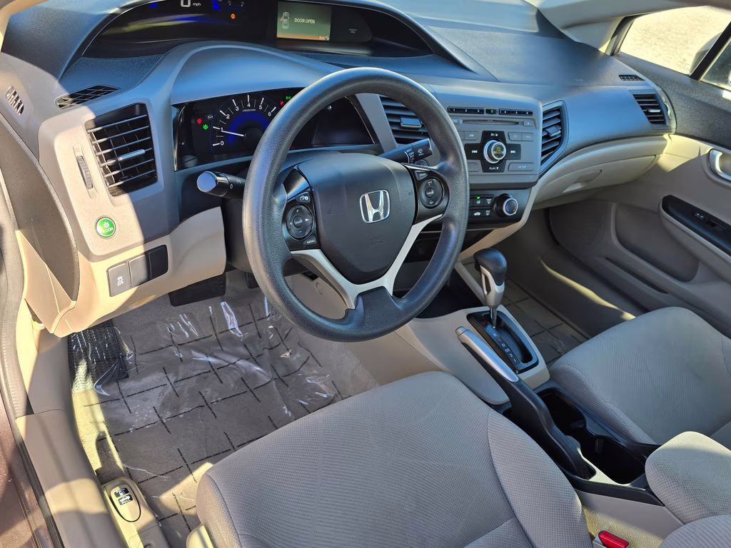 2012 Polished Metal Metallic Honda Civic LX FWD Sedan