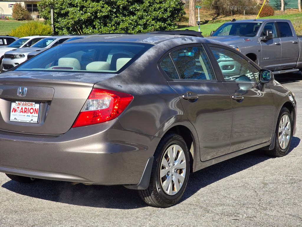 2012 Polished Metal Metallic Honda Civic LX FWD Sedan