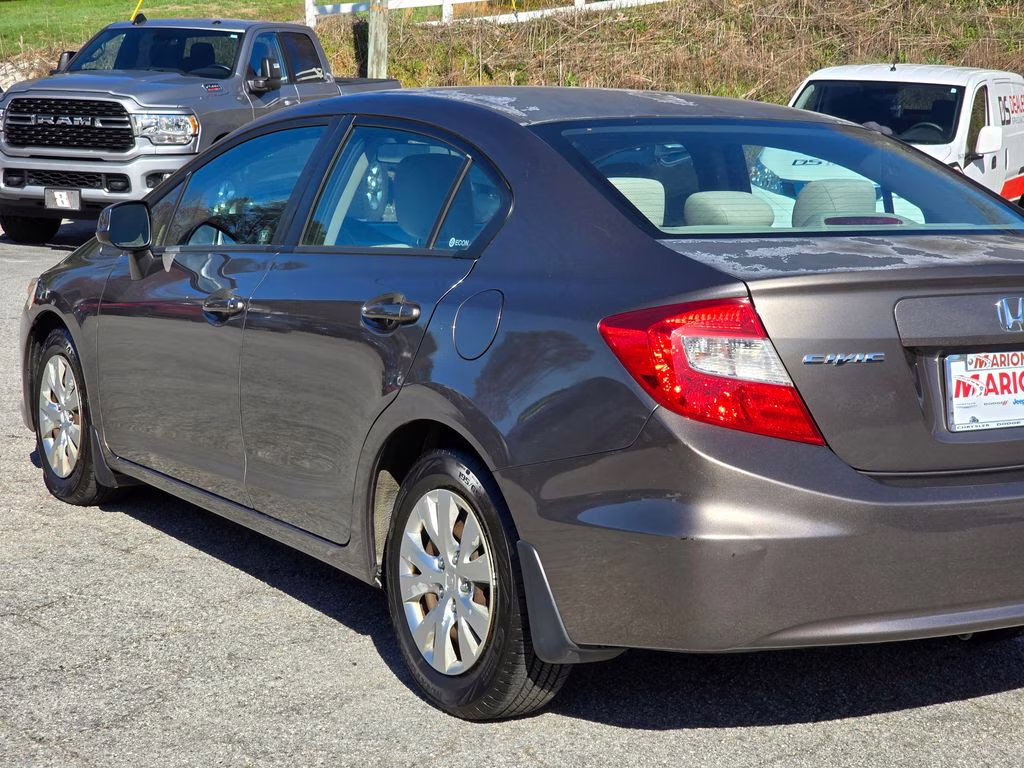 2012 Polished Metal Metallic Honda Civic LX FWD Sedan