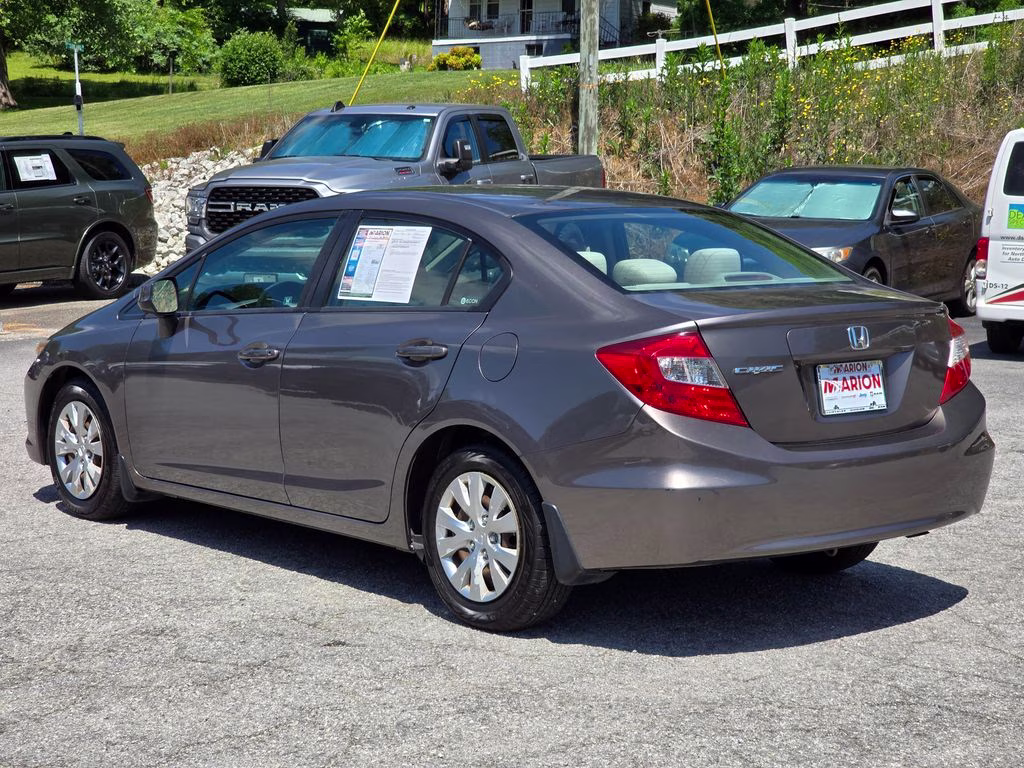 2012 Polished Metal Metallic Honda Civic LX FWD Sedan
