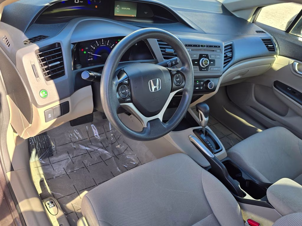 2012 Polished Metal Metallic Honda Civic LX FWD Sedan