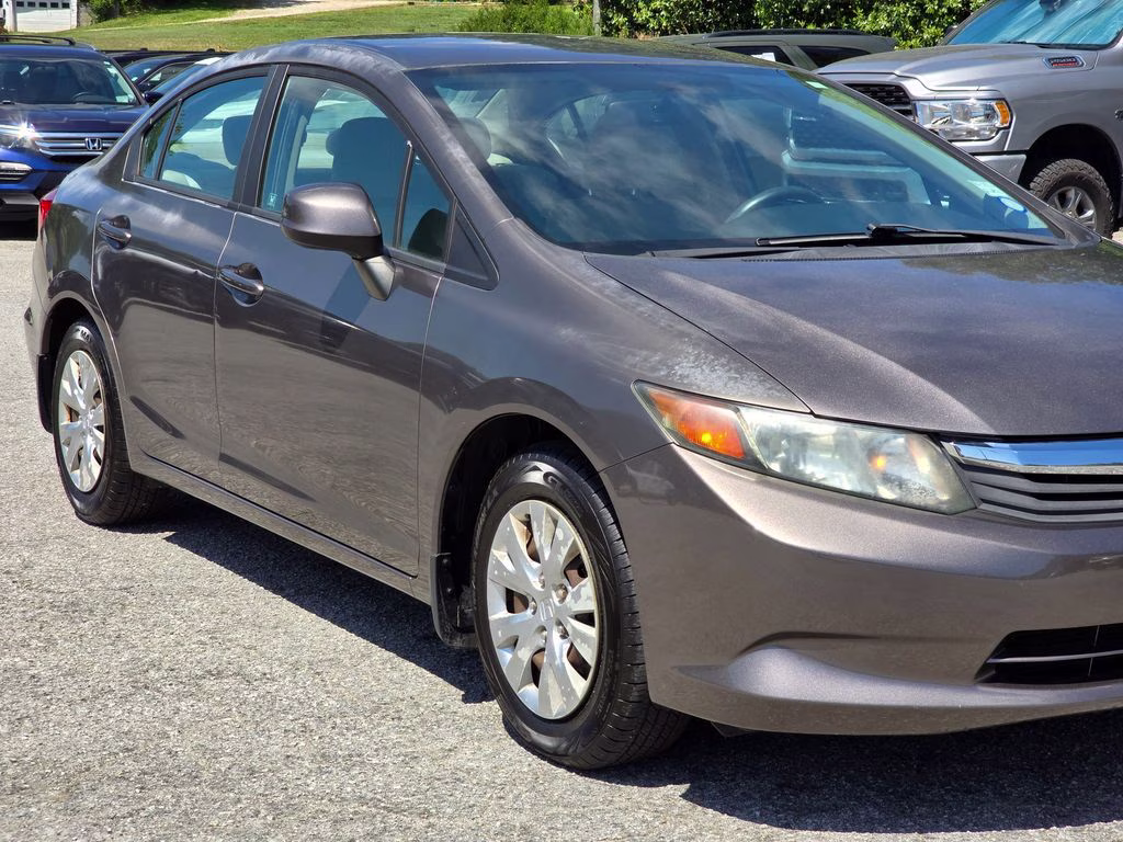 2012 Polished Metal Metallic Honda Civic LX FWD Sedan