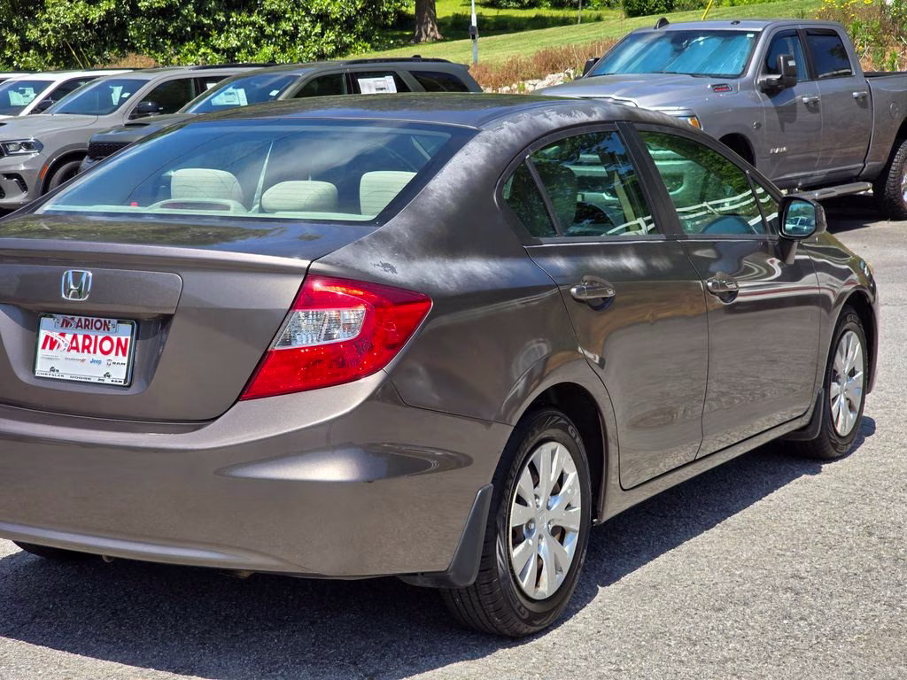 2012 Polished Metal Metallic Honda Civic LX FWD Sedan