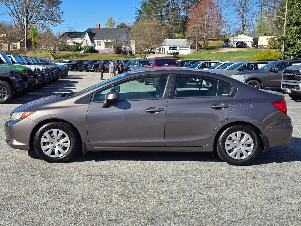 2012 Polished Metal Metallic Honda Civic LX FWD Sedan
