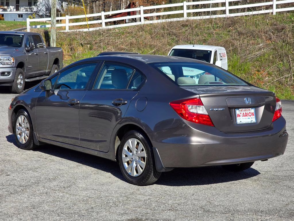 2012 Polished Metal Metallic Honda Civic LX FWD Sedan
