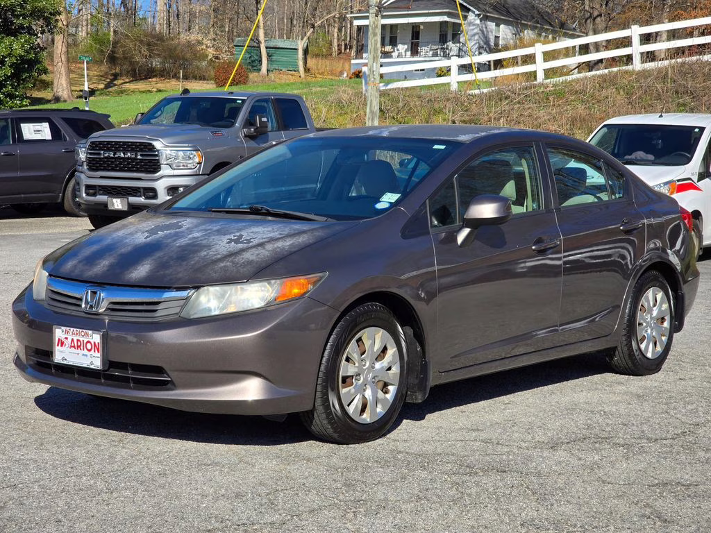 2012 Polished Metal Metallic Honda Civic LX FWD Sedan
