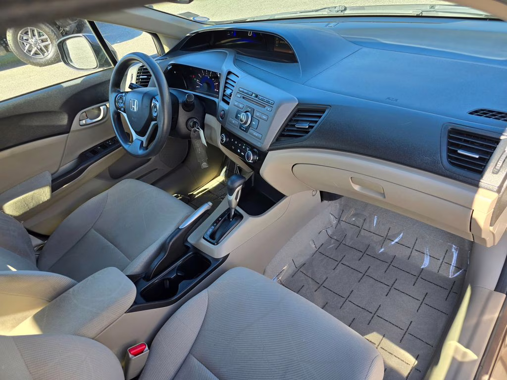 2012 Polished Metal Metallic Honda Civic LX FWD Sedan