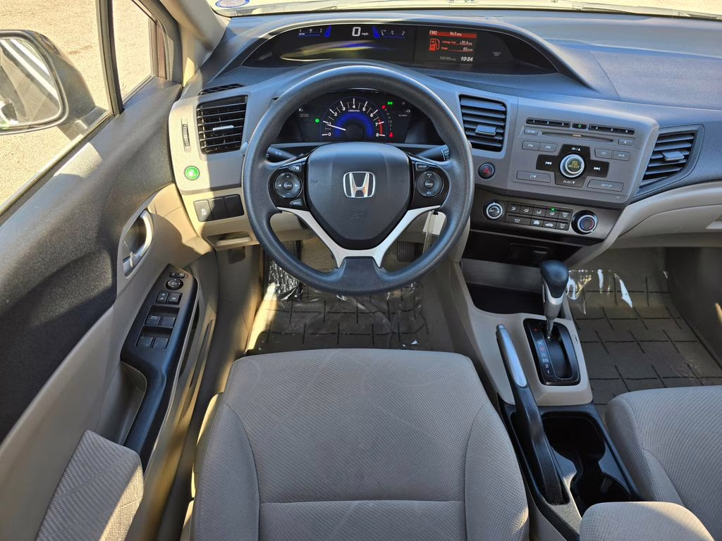 2012 Polished Metal Metallic Honda Civic LX FWD Sedan