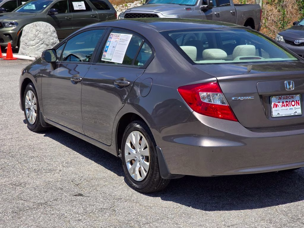 2012 Polished Metal Metallic Honda Civic LX FWD Sedan