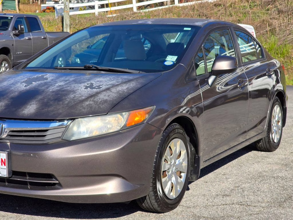 2012 Polished Metal Metallic Honda Civic LX FWD Sedan