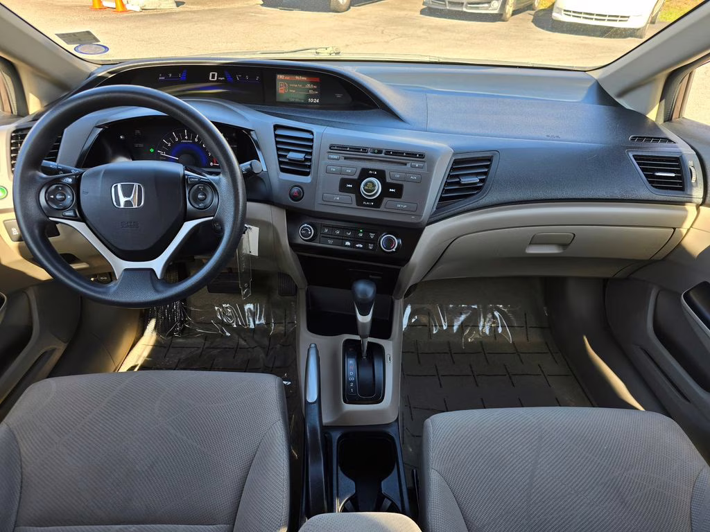 2012 Polished Metal Metallic Honda Civic LX FWD Sedan