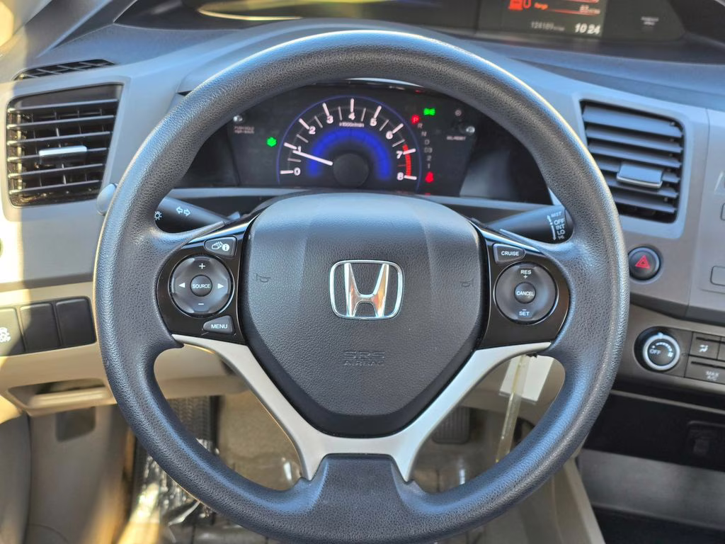 2012 Polished Metal Metallic Honda Civic LX FWD Sedan