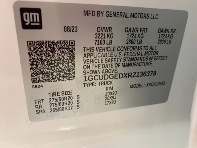 2024 Summit White Chevrolet Silverado 1500 LTZ 4X4 Truck