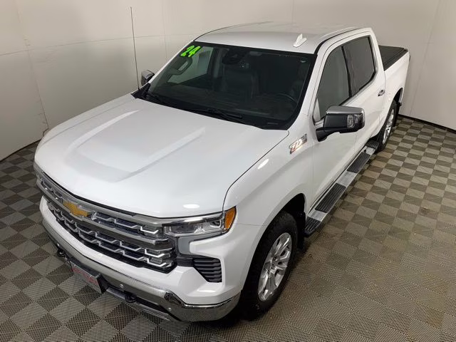 2024 Summit White Chevrolet Silverado 1500 LTZ 4X4 Truck