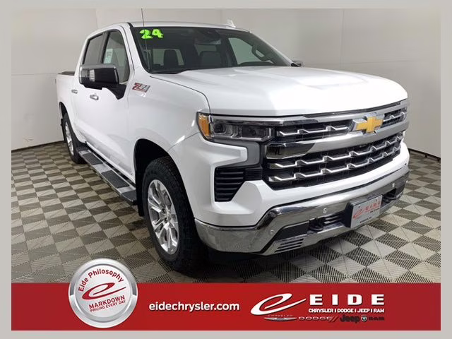 2024 Summit White Chevrolet Silverado 1500 LTZ 4X4 Truck