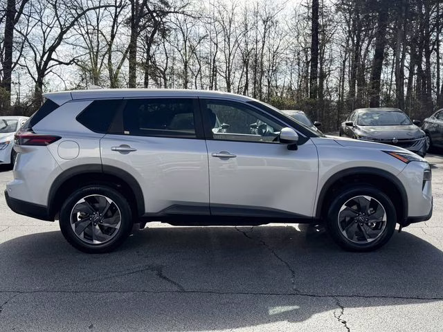 2025 Brilliant Silver Metallic Nissan Rogue SV FWD SUV