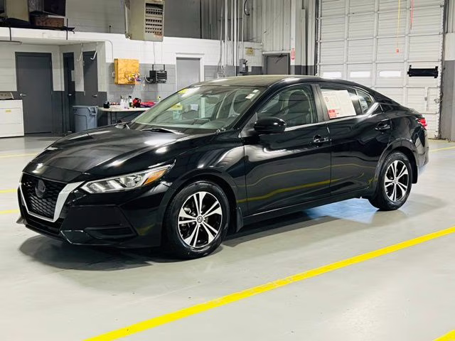 2022 Super Black Nissan Sentra SV FWD Sedan